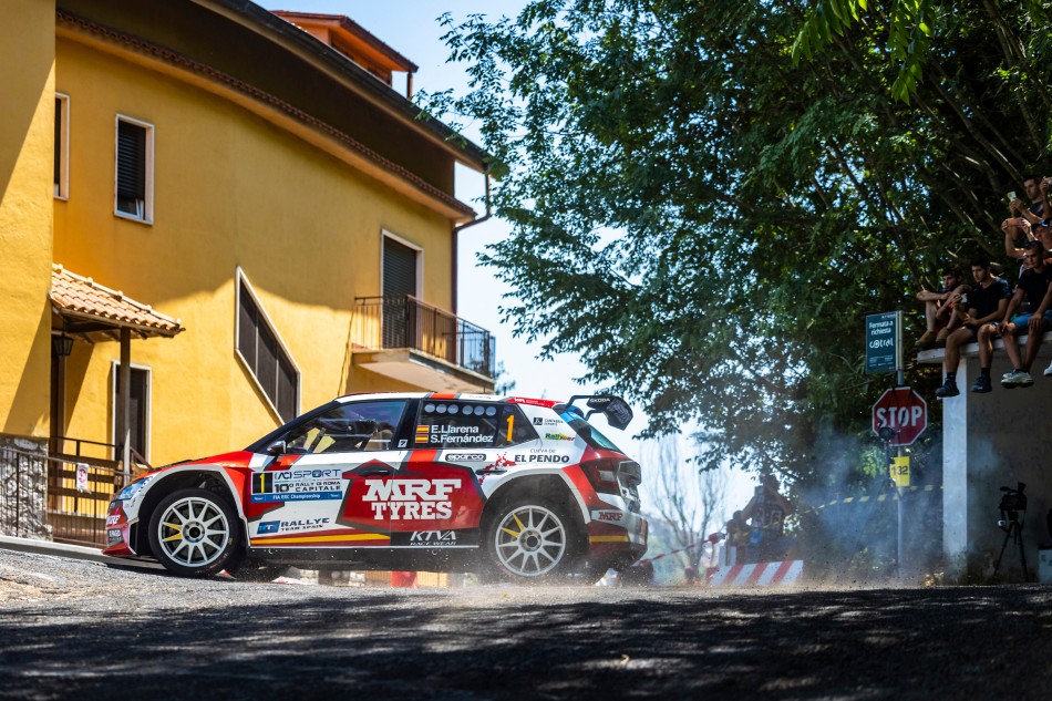 2022 ERC - Efren Llarena/Sara Fernandez, Rally di Roma, Italy on 24th July (Photo: Red Bull Content Pool)