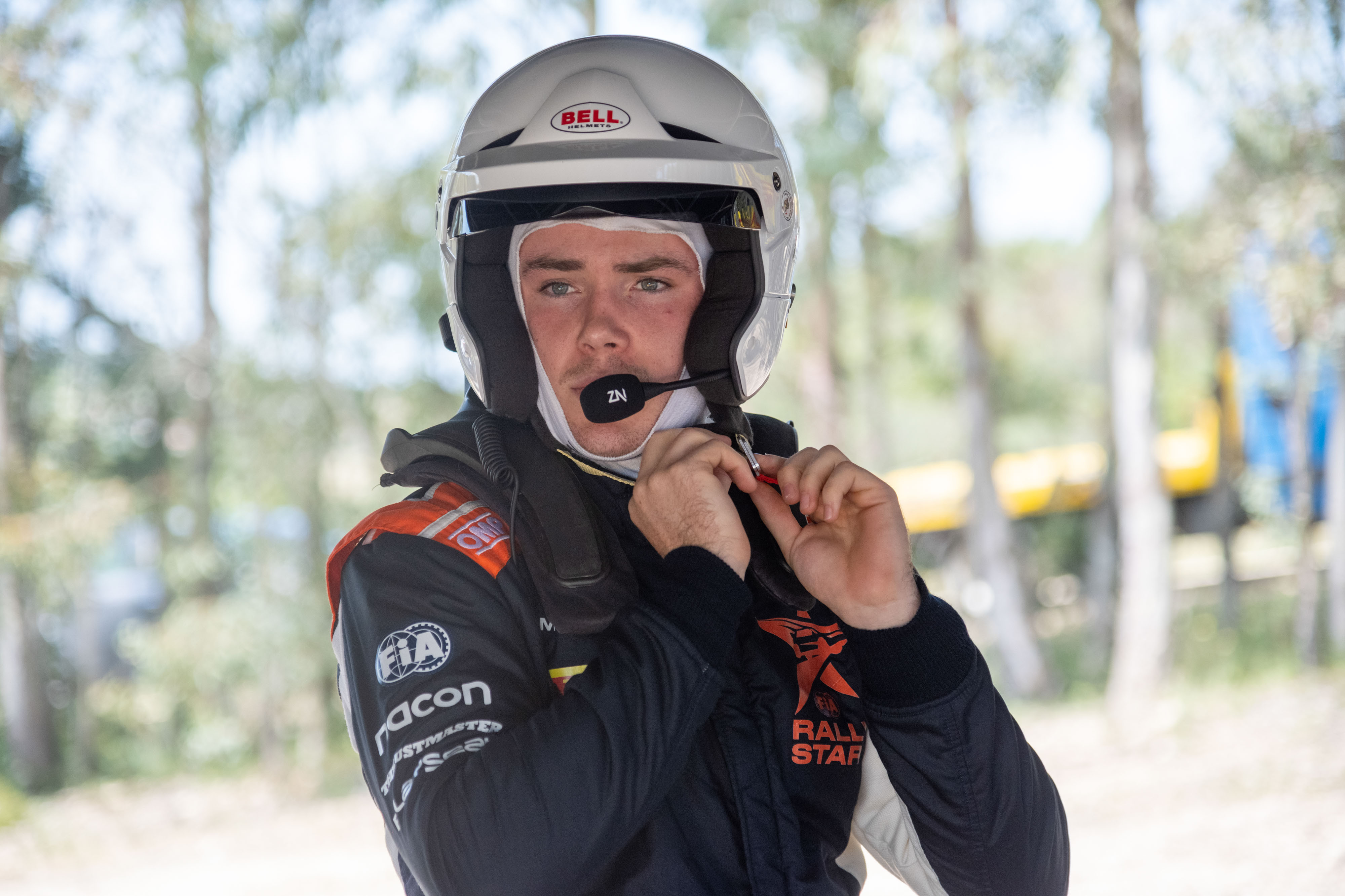 FIA Rally Star competitor Max Smart from South Africa